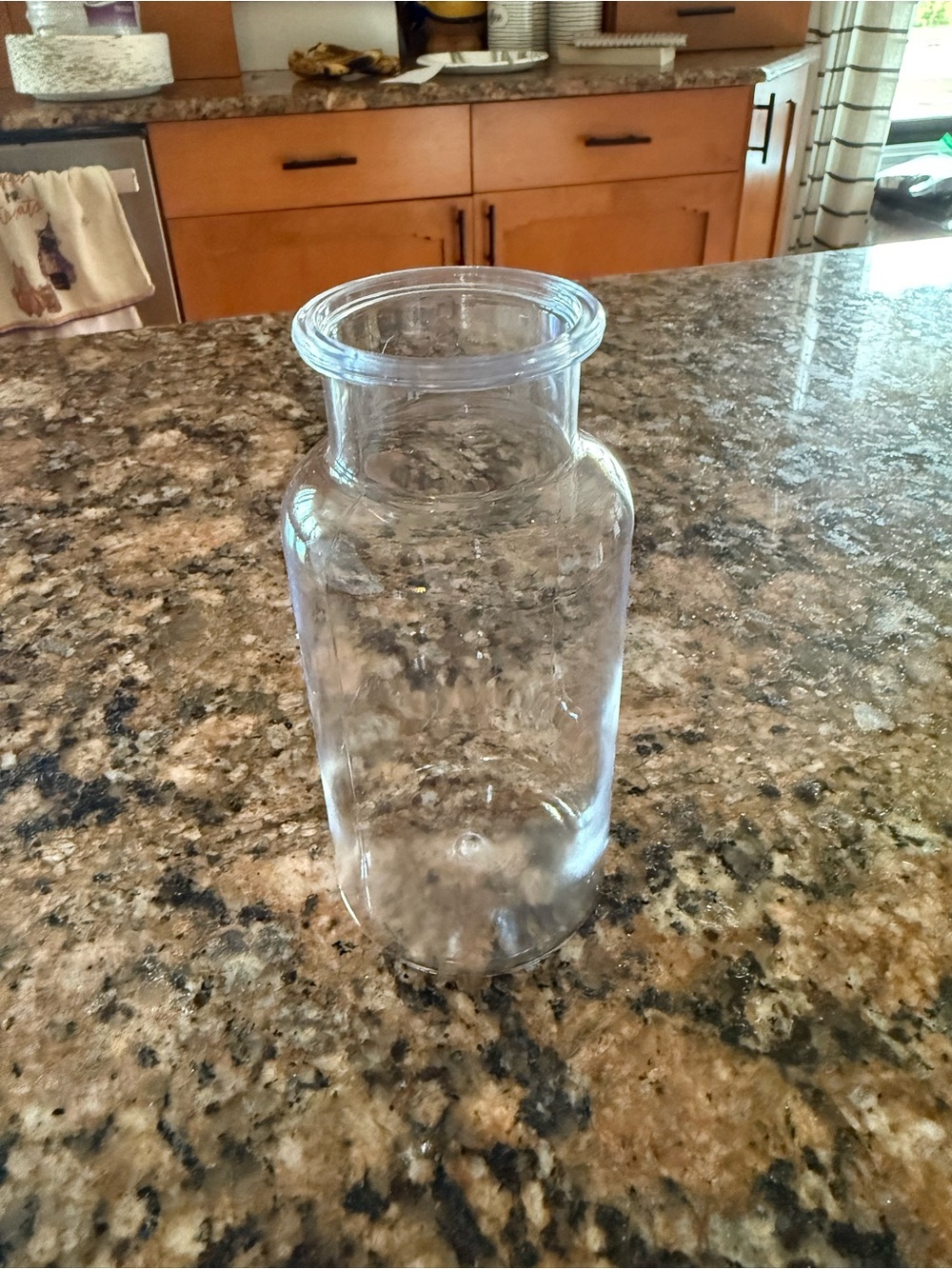 Clear plastic Cylinder Decorative Vases - Home Accents